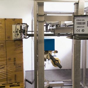 Eurojumbo Etikettiermaschine für Paletten - quadratisch